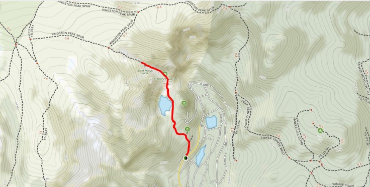 St mary Glacier map