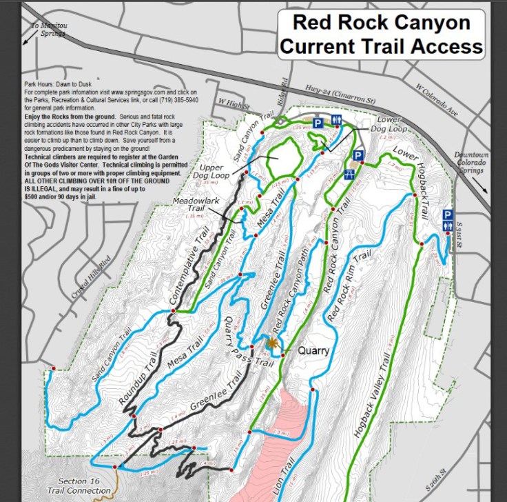 red rock canyon open space map1